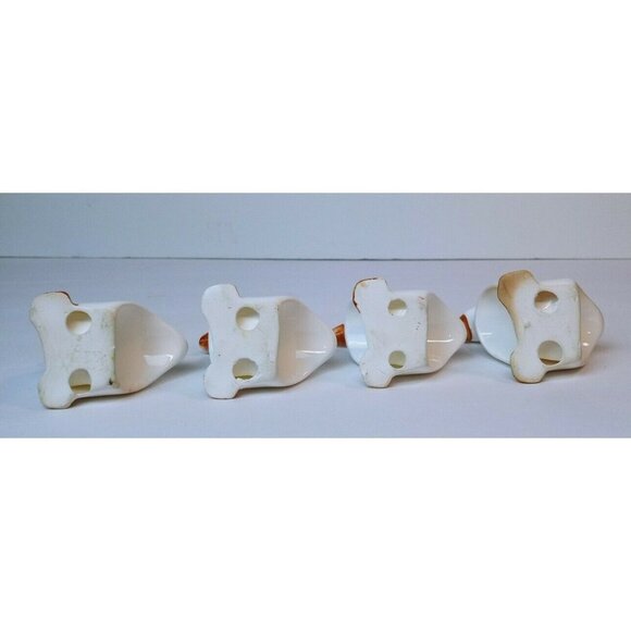 Duck Goose Ceramic Napkin Ring Holders Set Of 4 Country Style Farmhouse Decor - Picture 13 of 13